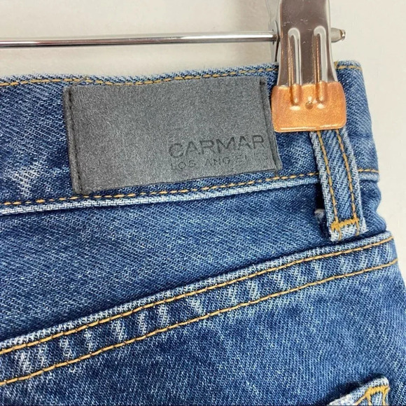 LF Carmar Denim Skinny Jeans Waist 25 Womens Size 0 XS Blue Mid High Rise - Picture 7 of 11